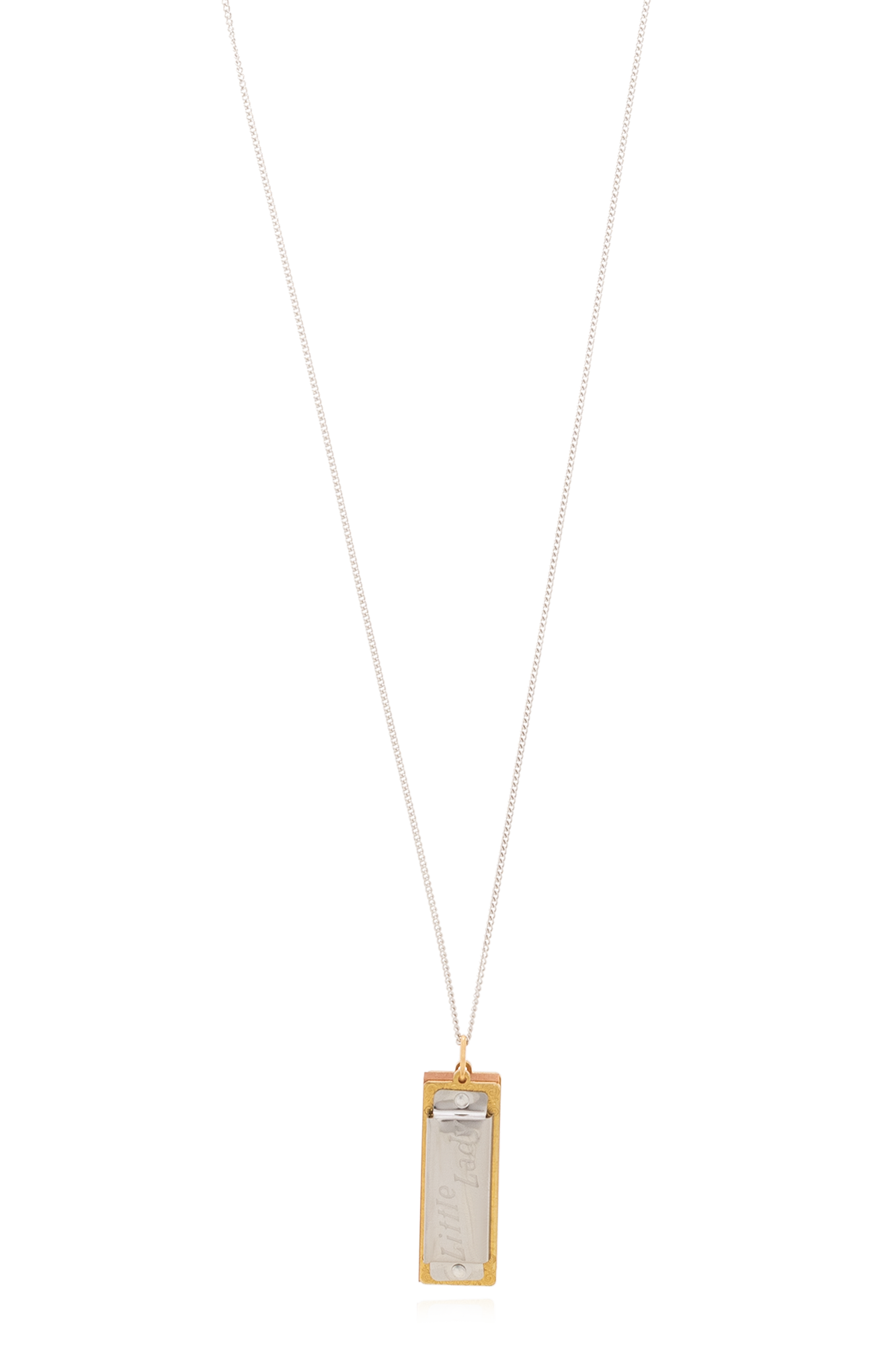 Silver 'Harmonica' necklace Lemaire - SchaferandweinerShops Silver 'Harmonica' necklace Lemaire - SchaferandweinerShops